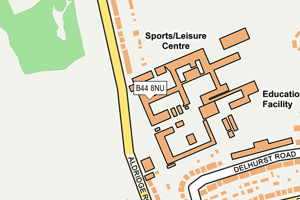 B44 8NU map - OS OpenMap – Local (Ordnance Survey)