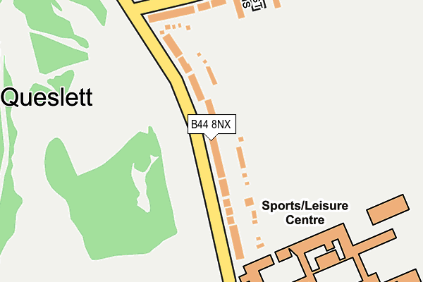 B44 8NX map - OS OpenMap – Local (Ordnance Survey)