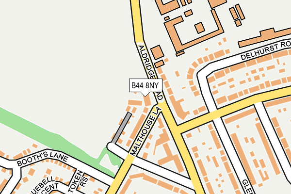 B44 8NY map - OS OpenMap – Local (Ordnance Survey)