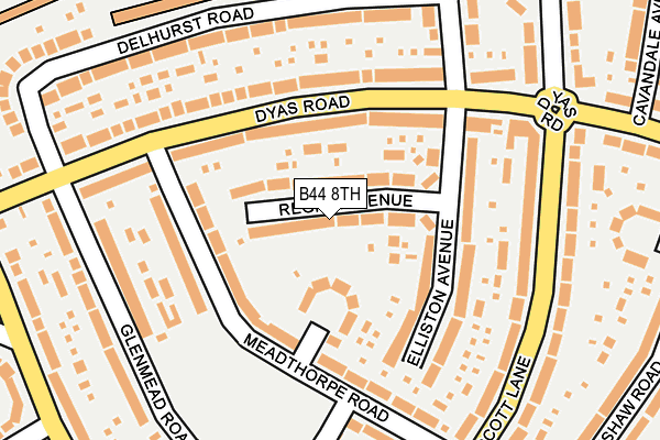 B44 8TH map - OS OpenMap – Local (Ordnance Survey)