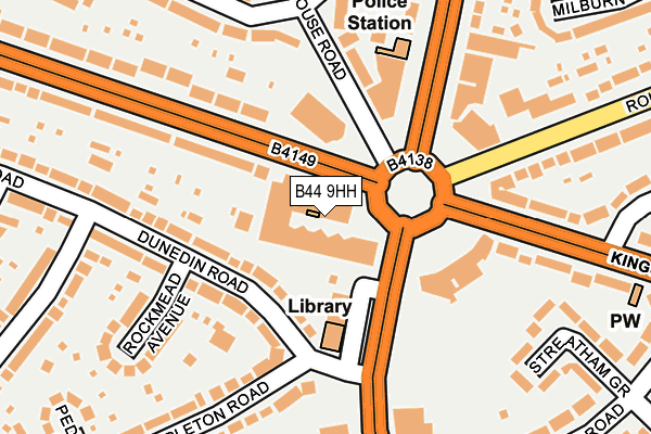 B44 9HH map - OS OpenMap – Local (Ordnance Survey)