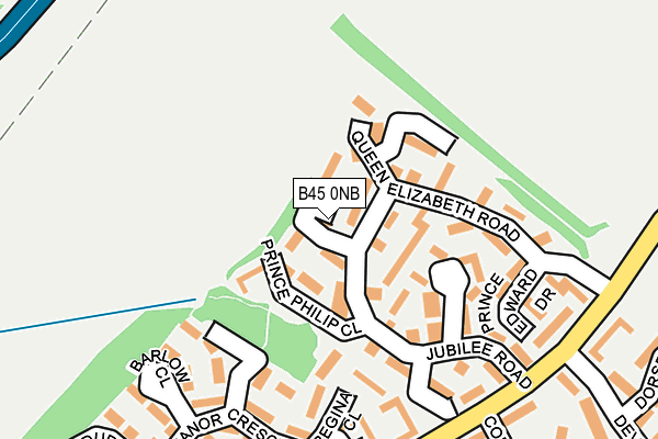 B45 0NB map - OS OpenMap – Local (Ordnance Survey)