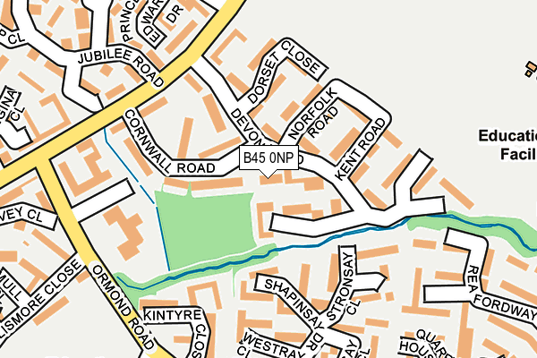 B45 0NP map - OS OpenMap – Local (Ordnance Survey)