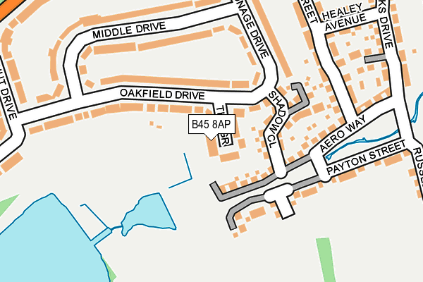 B45 8AP map - OS OpenMap – Local (Ordnance Survey)