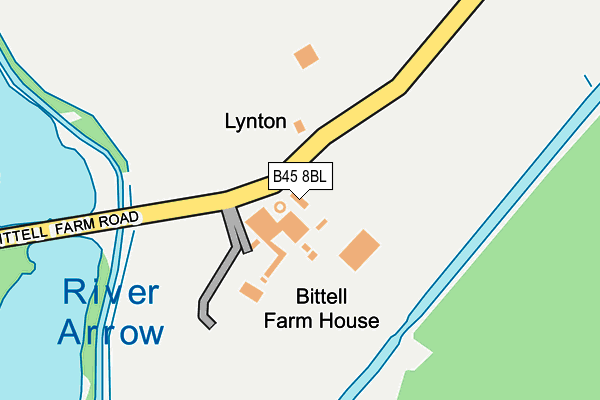 B45 8BL map - OS OpenMap – Local (Ordnance Survey)