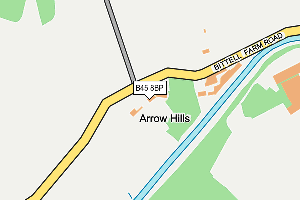 B45 8BP map - OS OpenMap – Local (Ordnance Survey)