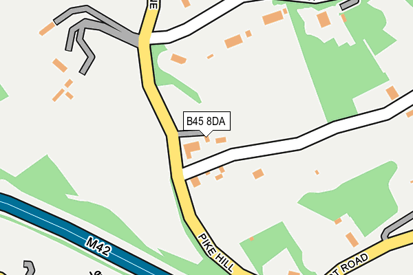 B45 8DA map - OS OpenMap – Local (Ordnance Survey)