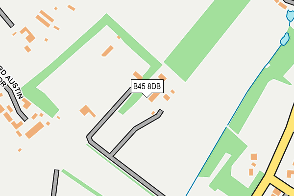 B45 8DB map - OS OpenMap – Local (Ordnance Survey)