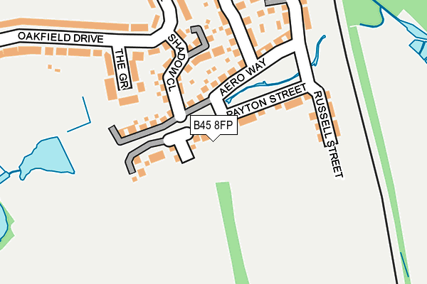 B45 8FP map - OS OpenMap – Local (Ordnance Survey)