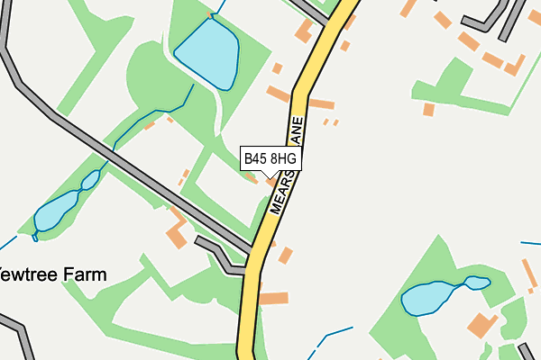 B45 8HG map - OS OpenMap – Local (Ordnance Survey)