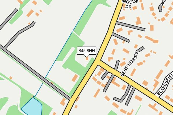 B45 8HH map - OS OpenMap – Local (Ordnance Survey)