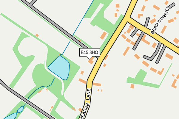 B45 8HQ map - OS OpenMap – Local (Ordnance Survey)