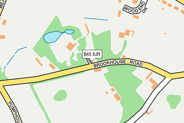 B45 8JR map - OS OpenMap – Local (Ordnance Survey)
