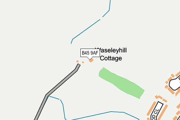 B45 9AF map - OS OpenMap – Local (Ordnance Survey)