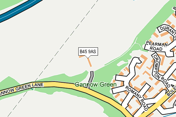 B45 9AS map - OS OpenMap – Local (Ordnance Survey)