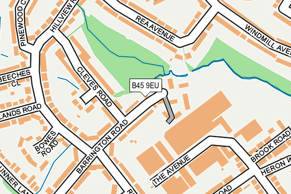 B45 9EU map - OS OpenMap – Local (Ordnance Survey)