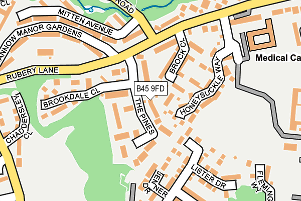 B45 9FD map - OS OpenMap – Local (Ordnance Survey)