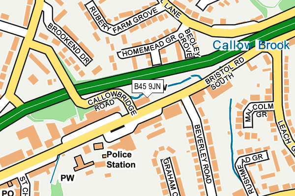 B45 9JN map - OS OpenMap – Local (Ordnance Survey)