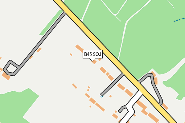 B45 9QJ map - OS OpenMap – Local (Ordnance Survey)