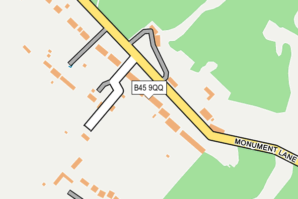 B45 9QQ map - OS OpenMap – Local (Ordnance Survey)