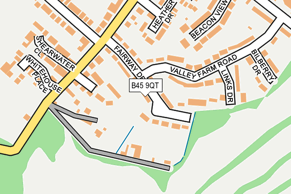 B45 9QT map - OS OpenMap – Local (Ordnance Survey)