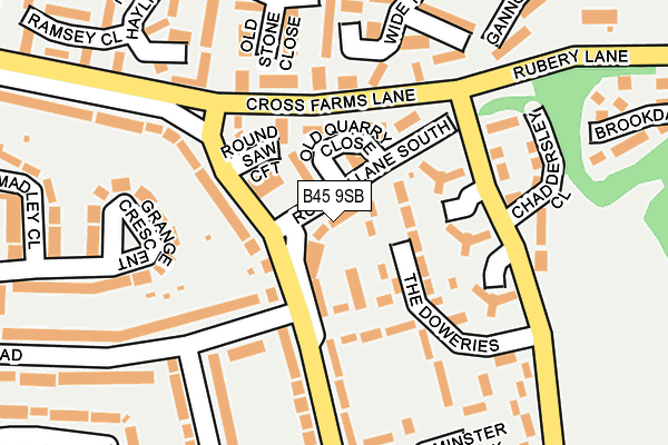 B45 9SB map - OS OpenMap – Local (Ordnance Survey)