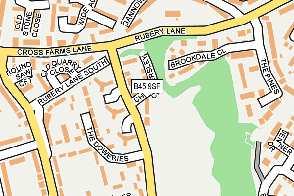 B45 9SF map - OS OpenMap – Local (Ordnance Survey)