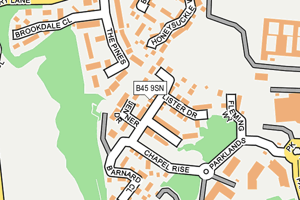 B45 9SN map - OS OpenMap – Local (Ordnance Survey)