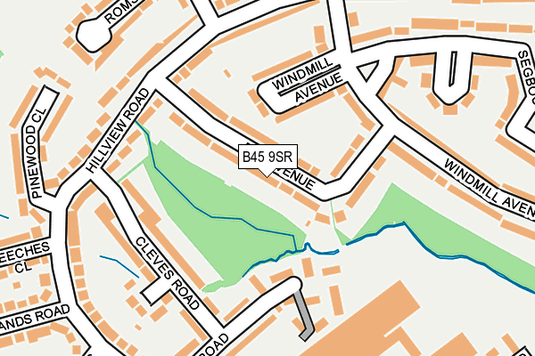 B45 9SR map - OS OpenMap – Local (Ordnance Survey)