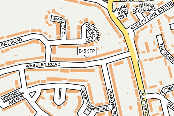 B45 9TP map - OS OpenMap – Local (Ordnance Survey)