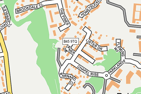 B45 9TQ map - OS OpenMap – Local (Ordnance Survey)