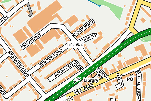 B45 9UE map - OS OpenMap – Local (Ordnance Survey)