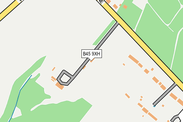 B45 9XH map - OS OpenMap – Local (Ordnance Survey)