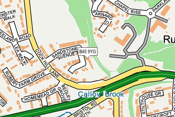 B45 9YG map - OS OpenMap – Local (Ordnance Survey)