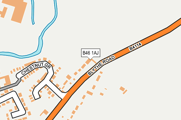 B46 1AJ map - OS OpenMap – Local (Ordnance Survey)