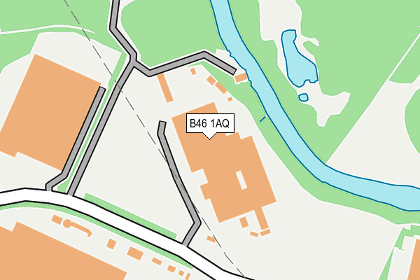 B46 1AQ map - OS OpenMap – Local (Ordnance Survey)