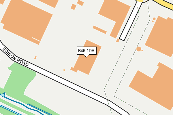 B46 1DA map - OS OpenMap – Local (Ordnance Survey)