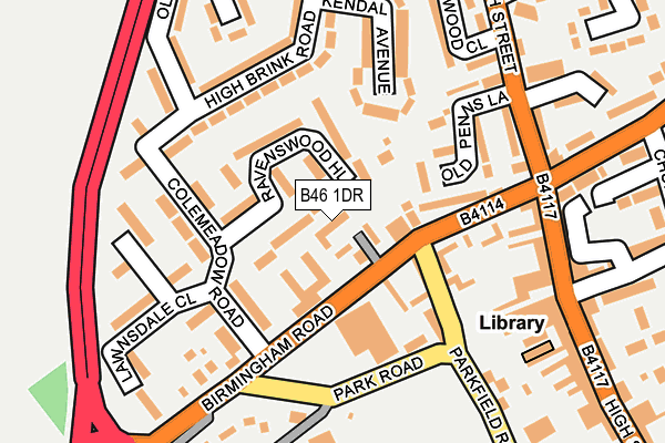 B46 1DR map - OS OpenMap – Local (Ordnance Survey)