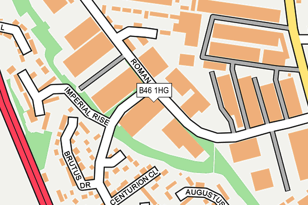 B46 1HG map - OS OpenMap – Local (Ordnance Survey)