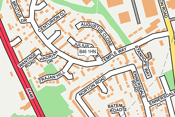 B46 1HN map - OS OpenMap – Local (Ordnance Survey)