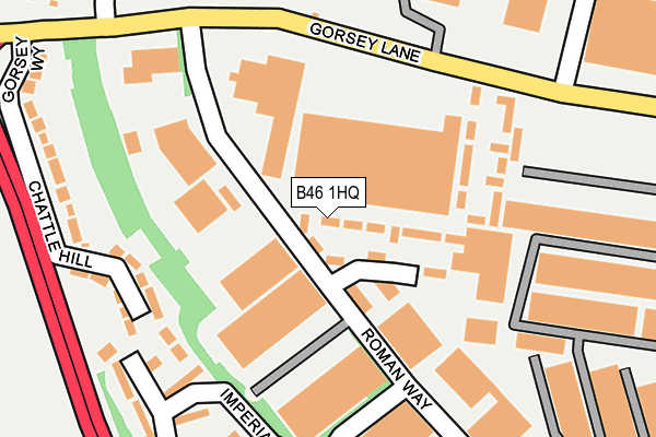 B46 1HQ map - OS OpenMap – Local (Ordnance Survey)