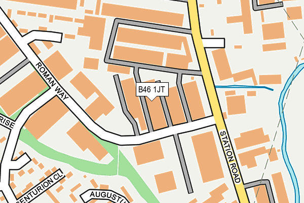 B46 1JT map - OS OpenMap – Local (Ordnance Survey)