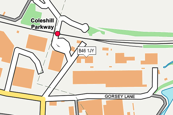 B46 1JY map - OS OpenMap – Local (Ordnance Survey)