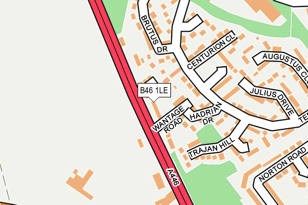 B46 1LE map - OS OpenMap – Local (Ordnance Survey)