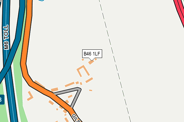 B46 1LF map - OS OpenMap – Local (Ordnance Survey)