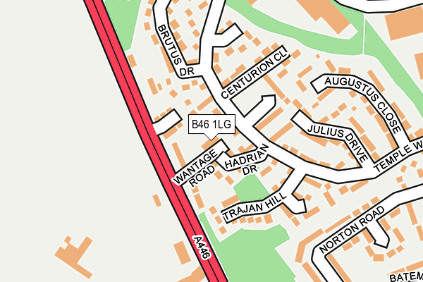 B46 1LG map - OS OpenMap – Local (Ordnance Survey)