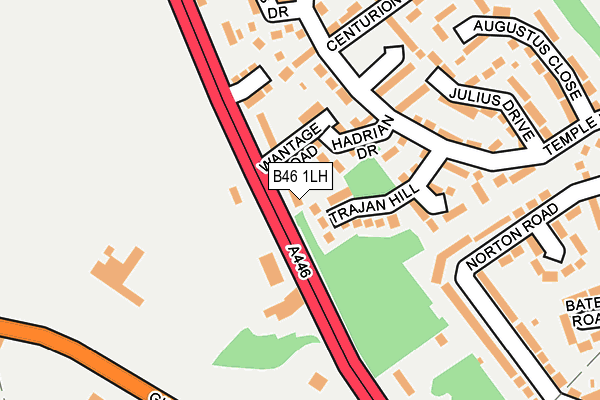 B46 1LH map - OS OpenMap – Local (Ordnance Survey)