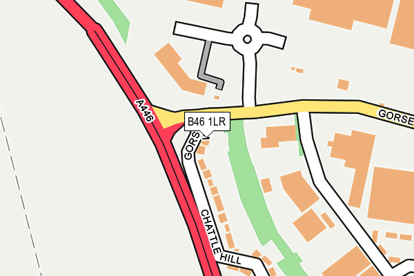 B46 1LR map - OS OpenMap – Local (Ordnance Survey)
