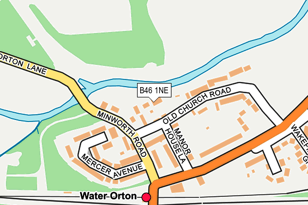 B46 1NE map - OS OpenMap – Local (Ordnance Survey)