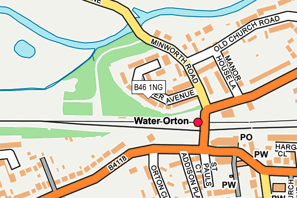 B46 1NG map - OS OpenMap – Local (Ordnance Survey)